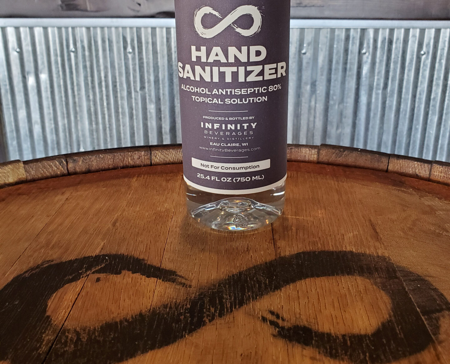 Hand Sanitizer Production Infinity Beverages Winery & Distillery