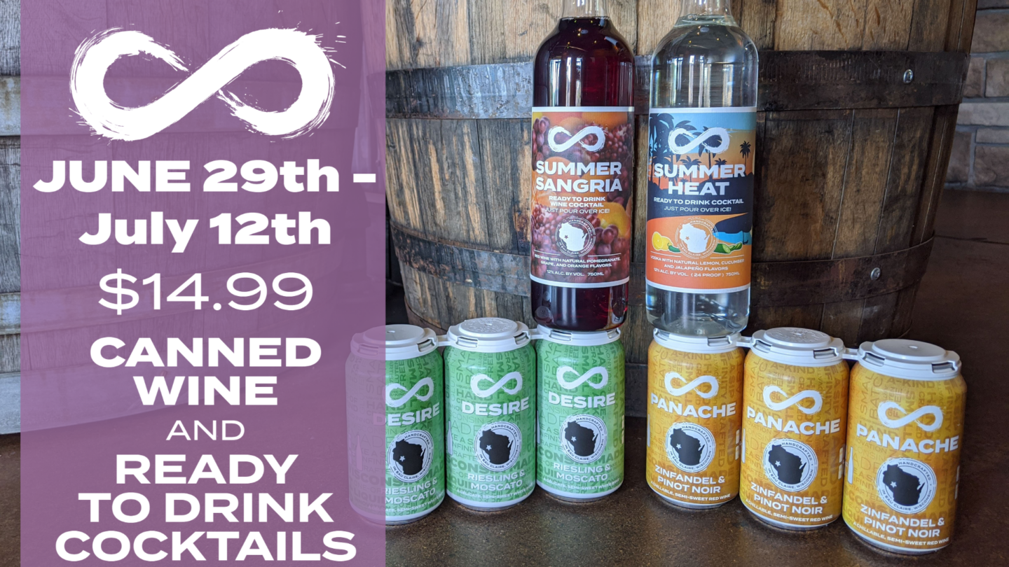 14.99 CANNED WINE & READY TO DRINK COCKTAILS Infinity Beverages