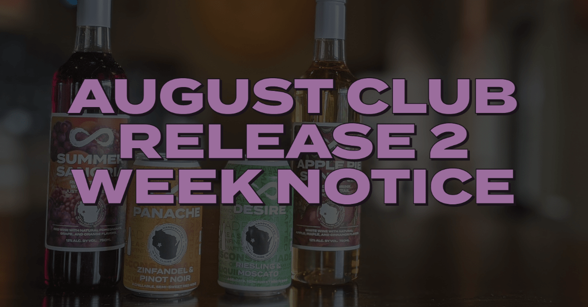 Read more about the article INFINITY AUGUST CLUB RELEASE 2 WEEK NOTICE