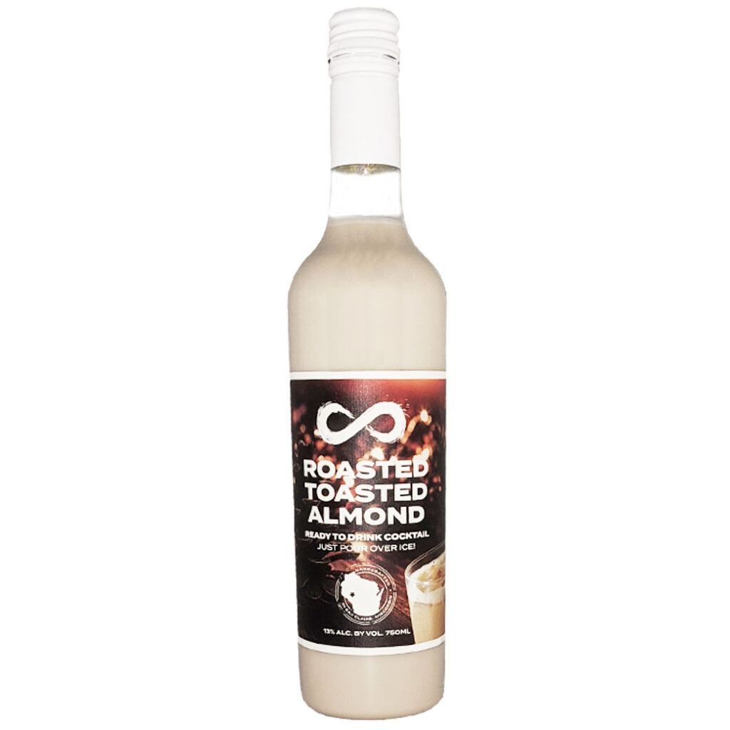 Roasted Toasted Almond ReadytoDrink Bottle Infinity Beverages Winery & Distillery