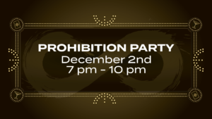 Prohibition Party Template on a Brown Background