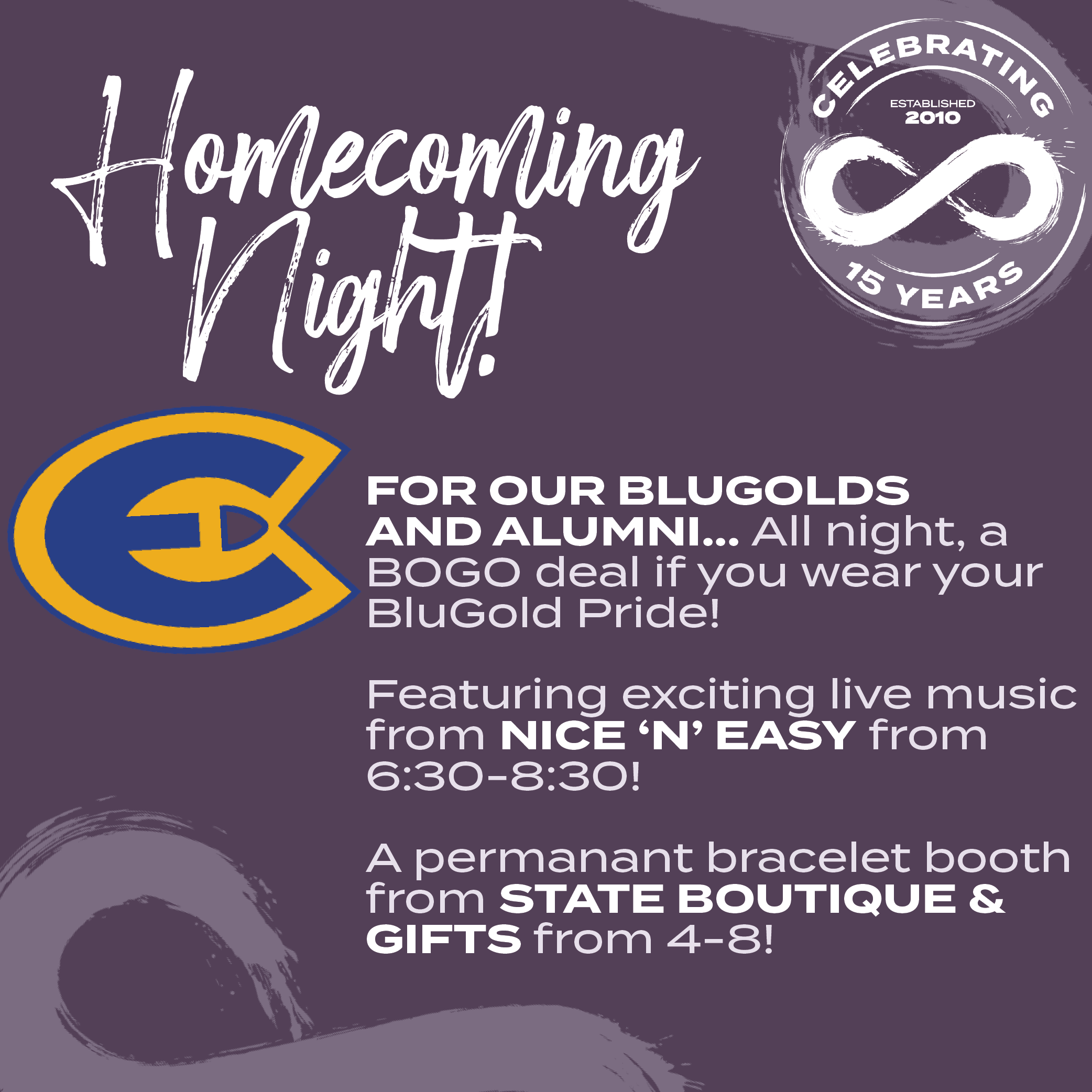Read more about the article 💙💛 Homecoming Night at Infinity! 💛💙